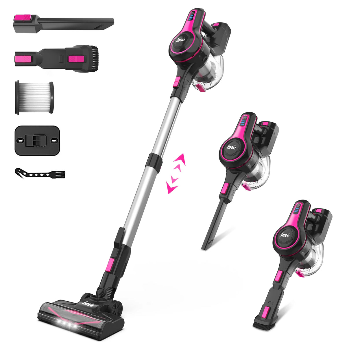 INSE N5T Cordless Vacuum Cleaner 25KPa 6 In 1 Handheld