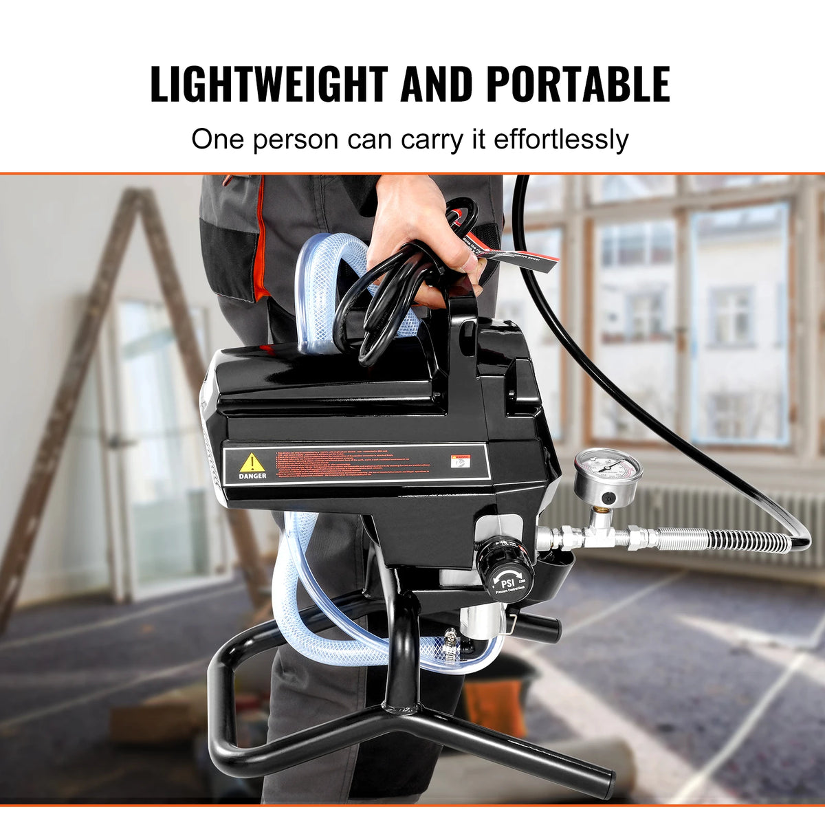 SucceBuy Airless Paint Sprayer 750W 950W 3000 PSI High Efficiency