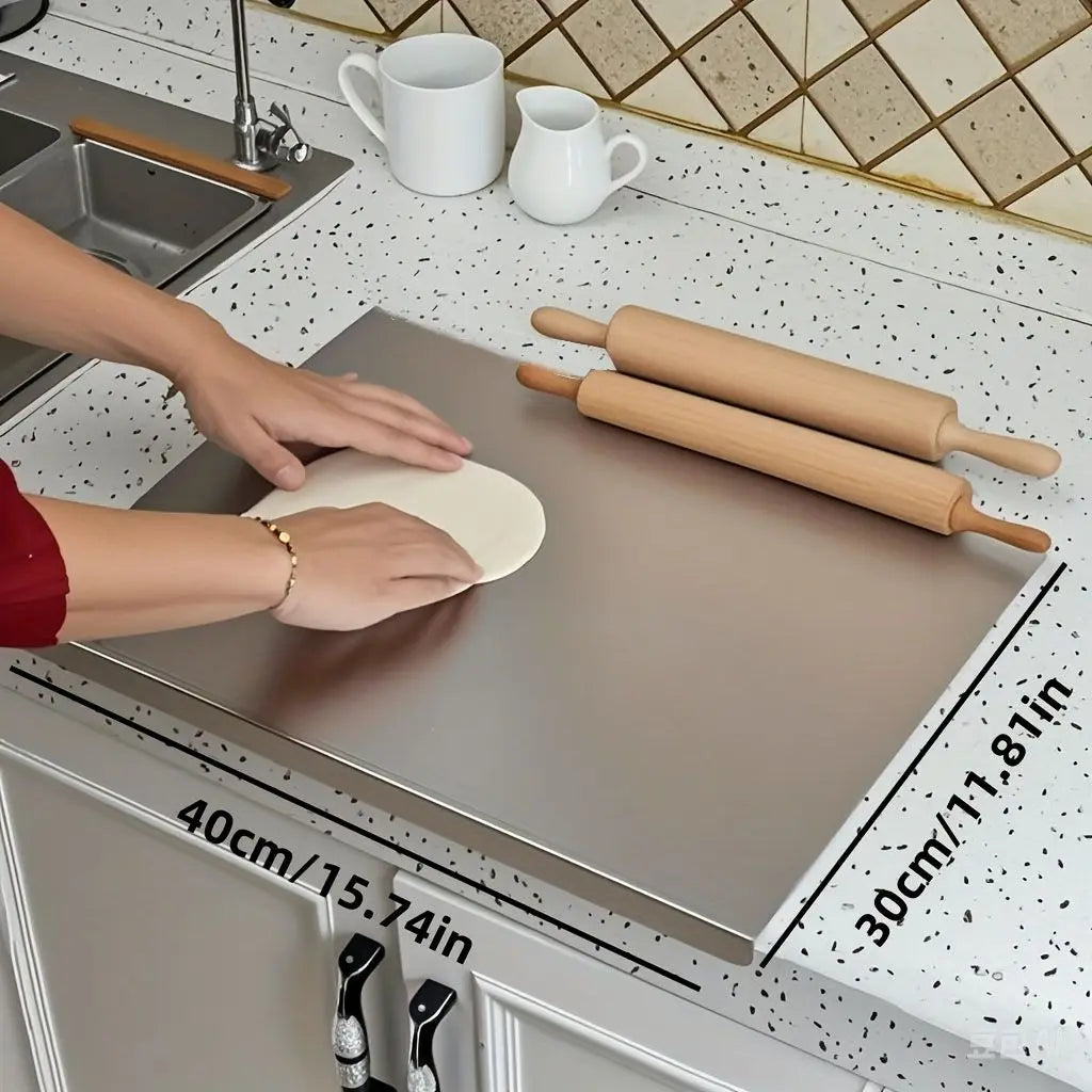 Stainless Steel Cutting Board 304 With Lid And Non Slip