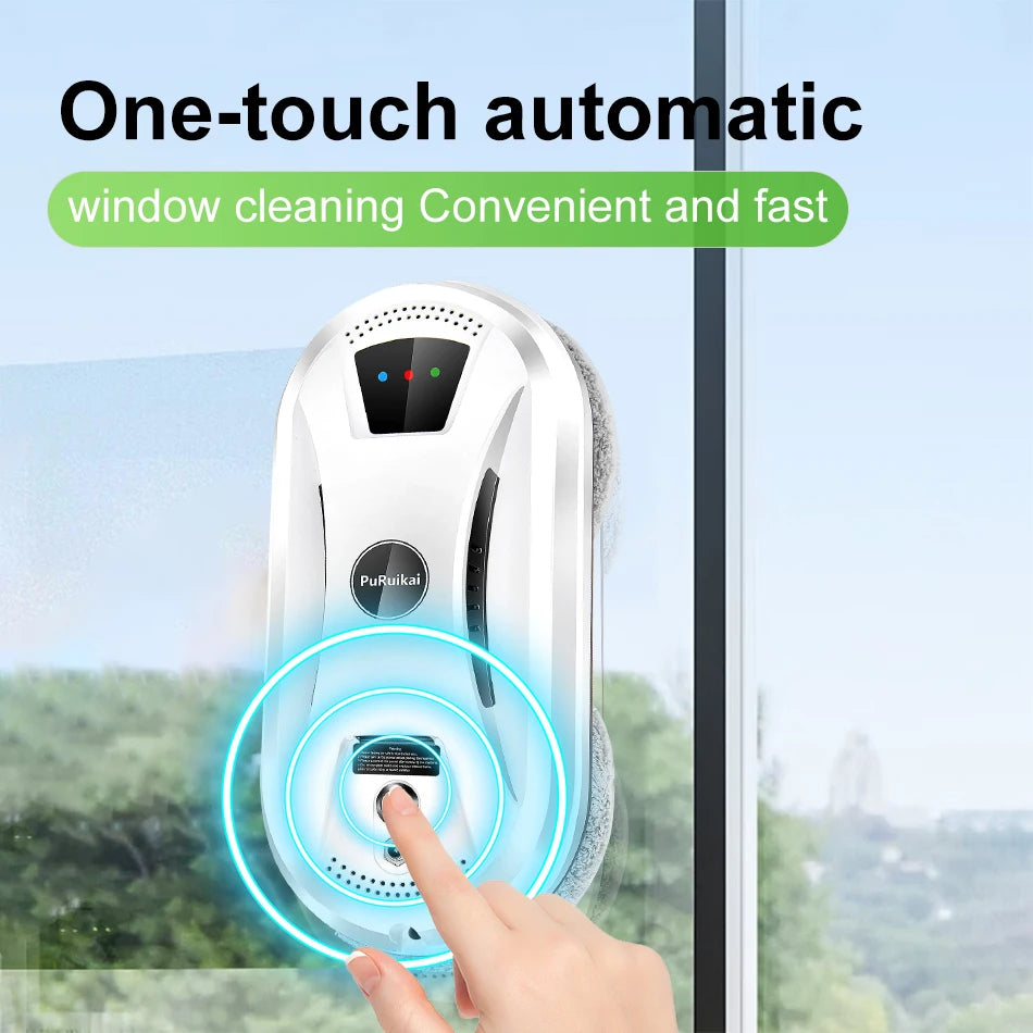 PuRuikai AI Window Cleaning Robot Self Cleaning Ultra Quiet