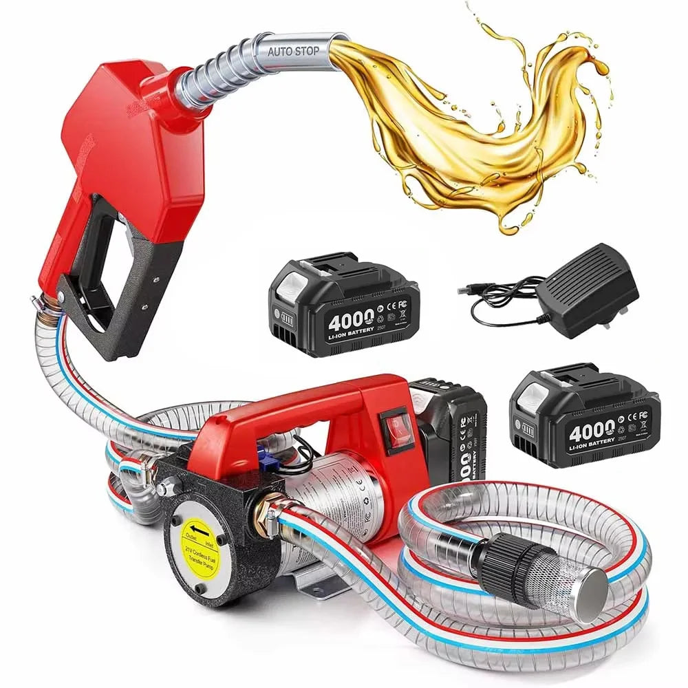 Taskstar Cordless Fuel Transfer Pump 12GPM Kit For Diesel