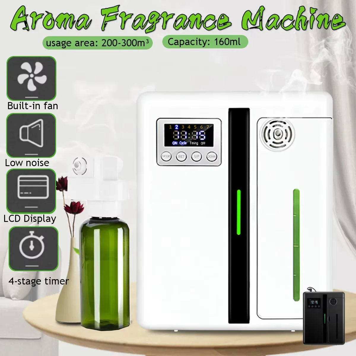 Namste Bluetooth Aroma Diffuser 200ml For 300m3 Coverage