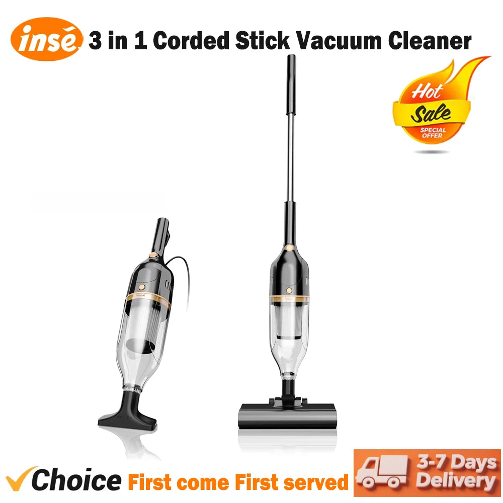 INSE Corded Vacuum Cleaner R7 R3S 3 In 1 Lightweight