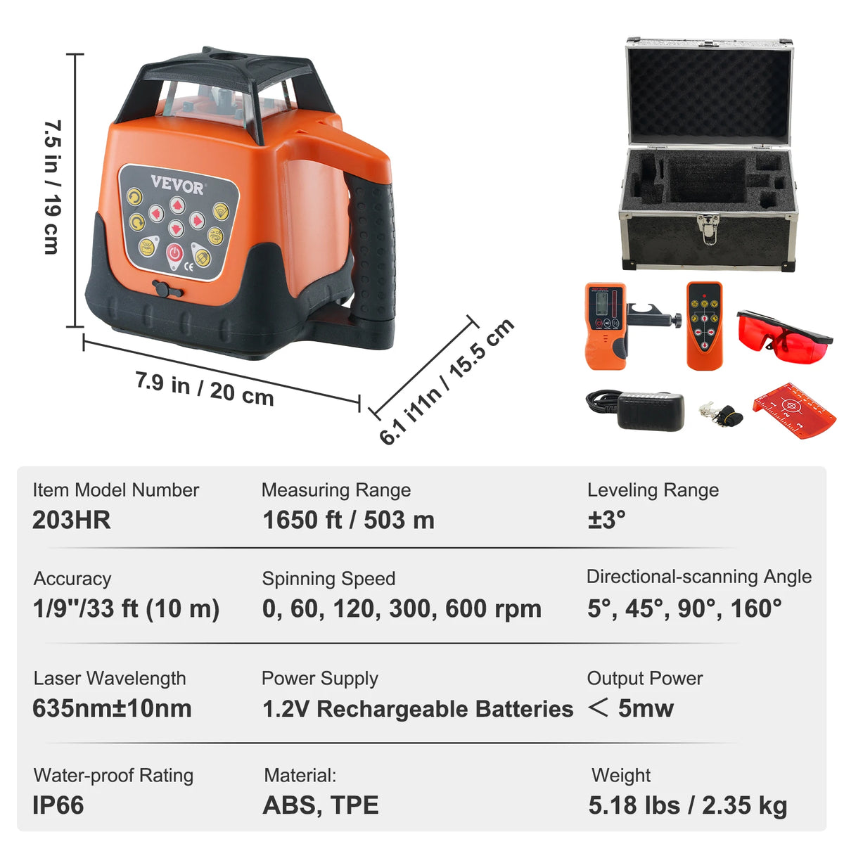 SucceBuy 360 Degree Self Leveling Laser With Cross Line