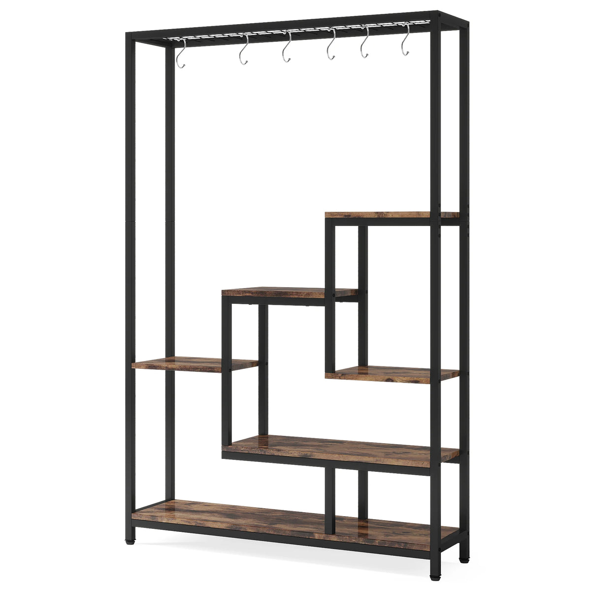 Tribesigns 5 Tier Indoor Plant Stand With 10 Hooks