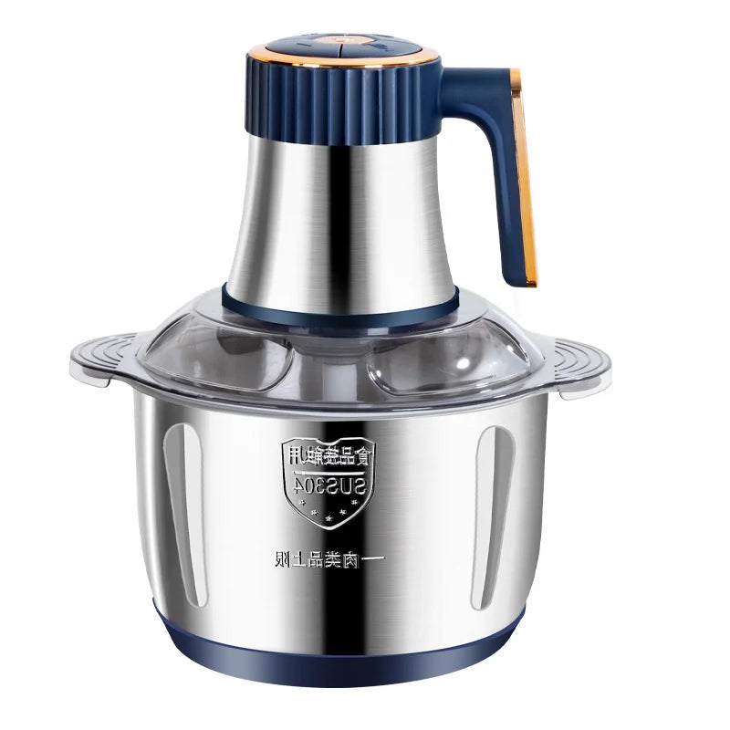 Electric Meat Grinder Vegetable Slicer Chopper 304 Stainless Steel Processor