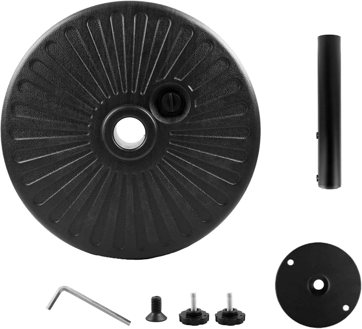 Outdoor Patio Umbrella Weighted Base Anti-Wind Sand And Water Fillable