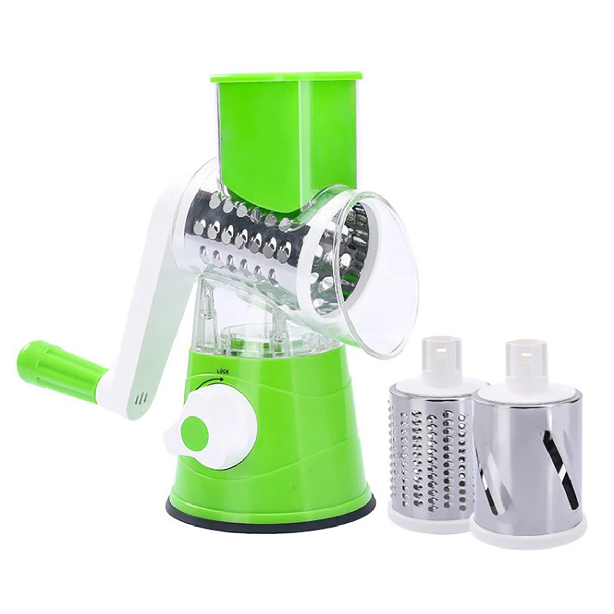 AEHOME Vegetable Slicer Shredder 3 Drum Manual Grater Kitchen Tool
