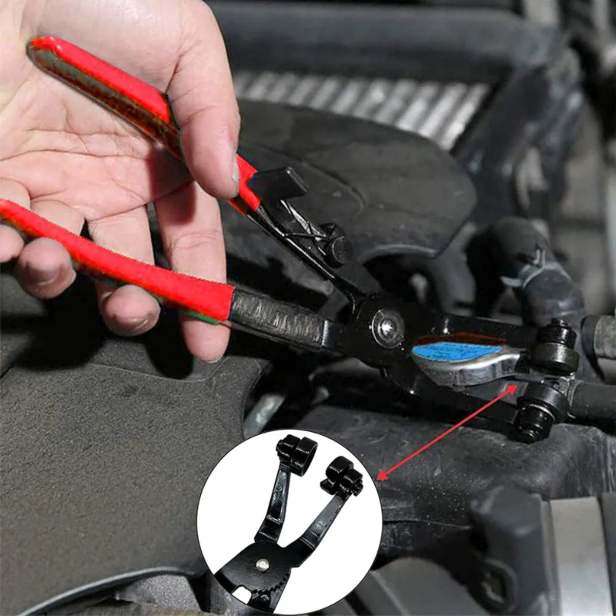 9 Piece Hose Clamp Set With Spring Pliers Storage Box