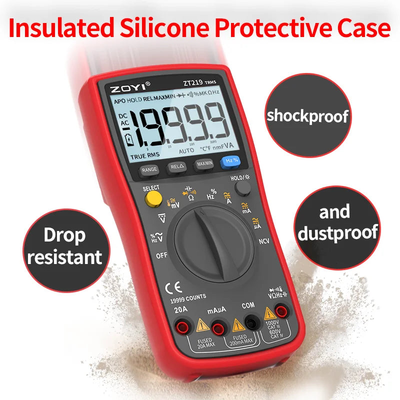 ZOYI ZT219 Digital Multimeter True RMS AC DC Voltage Tester