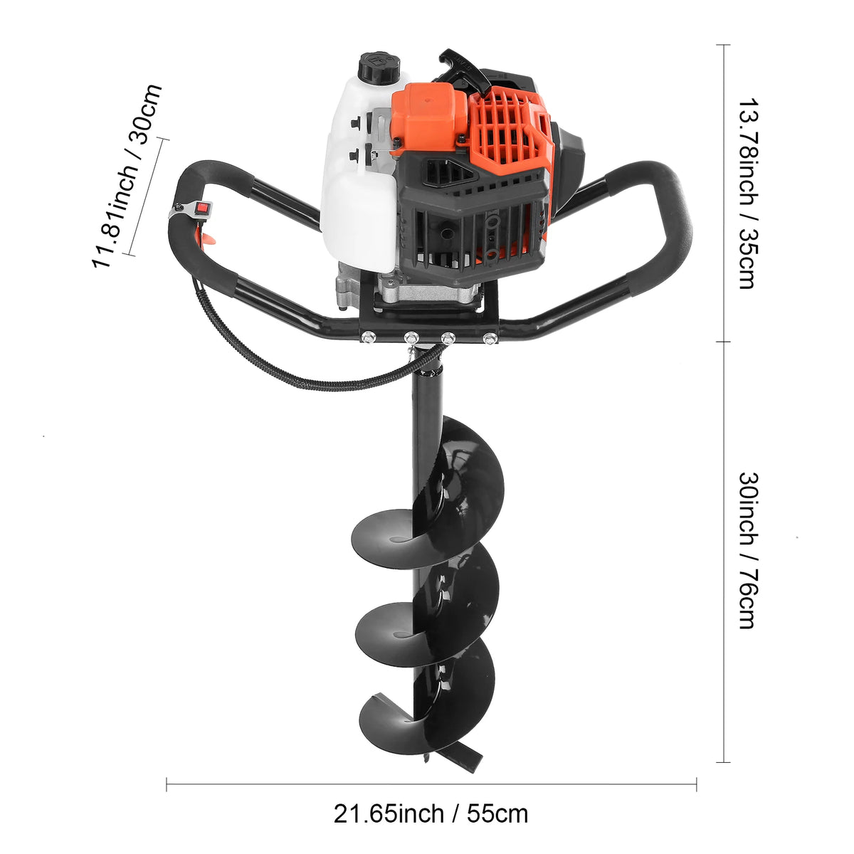 SucceBuy Gas Powered Post Hole Digger Earth Auger Pro