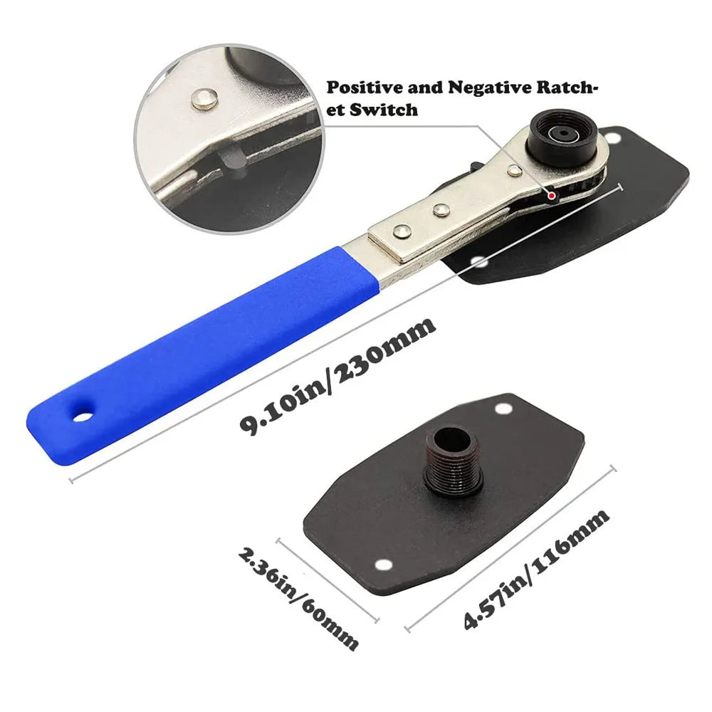 Brake Caliper Piston Press Tool 360 Degree Ratchet Pad Spreader