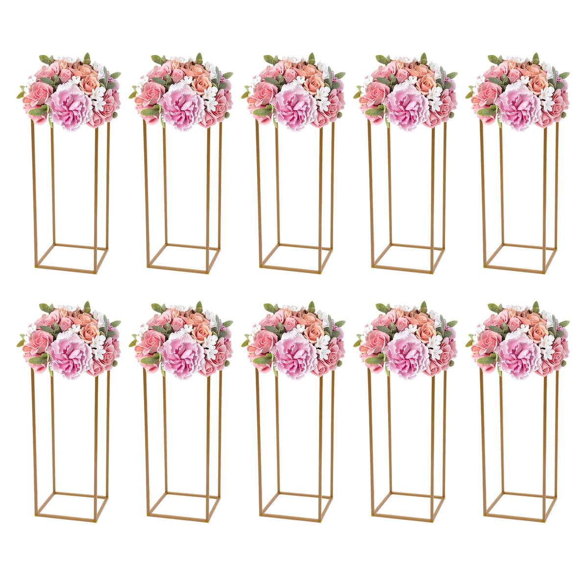 Wedding Flower Stand Set Iron Pillar Display Holder Balloon