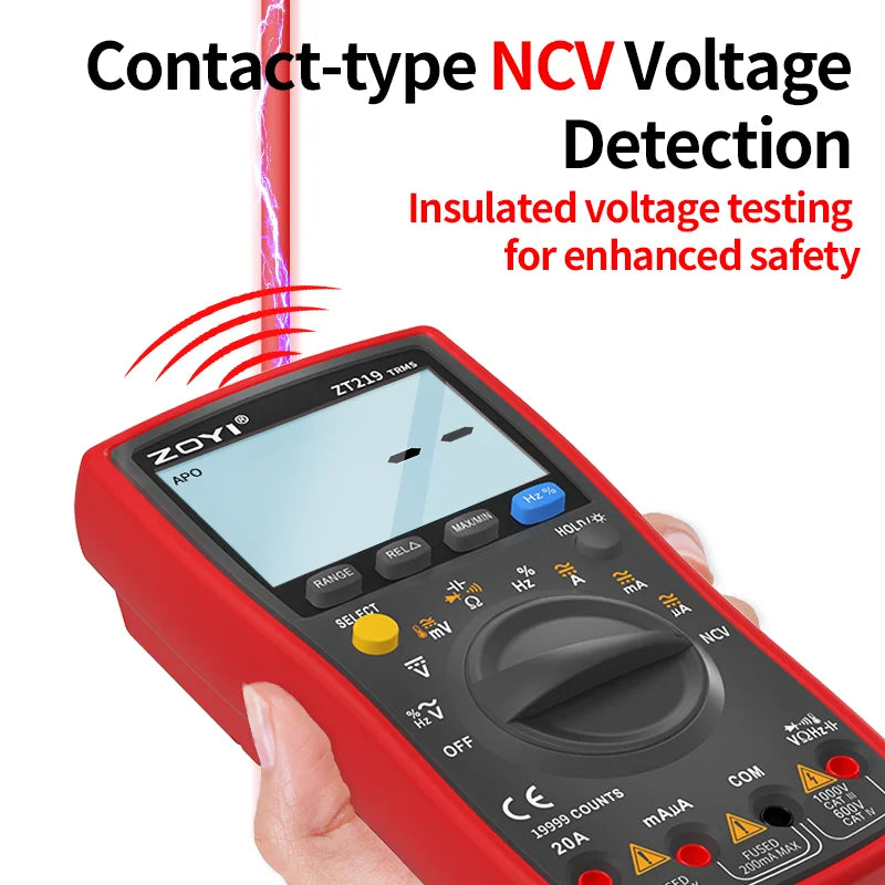 ZOYI ZT219 Digital Multimeter True RMS AC DC Voltage Tester