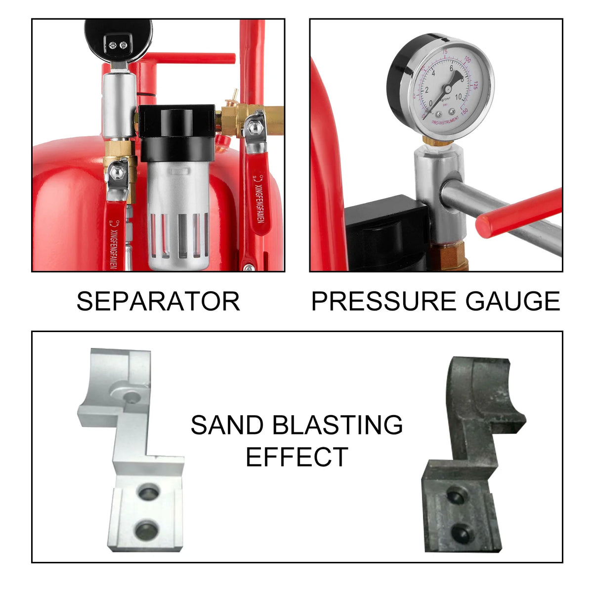 SucceBuy Portable Air Sand Blaster Kit For Surface Preparation 125 PSI