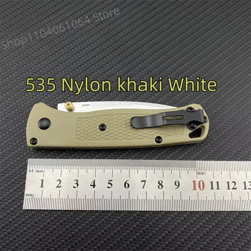 DIY Supplies BM 535 Bugout EDC Folding Knife Grivory Handle