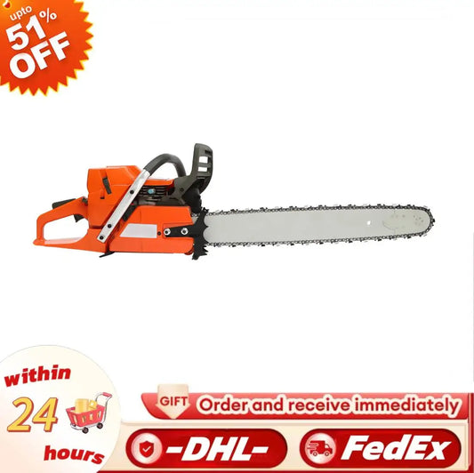 Gasoline Chainsaw With Hand Pull Start For Farm And Garden