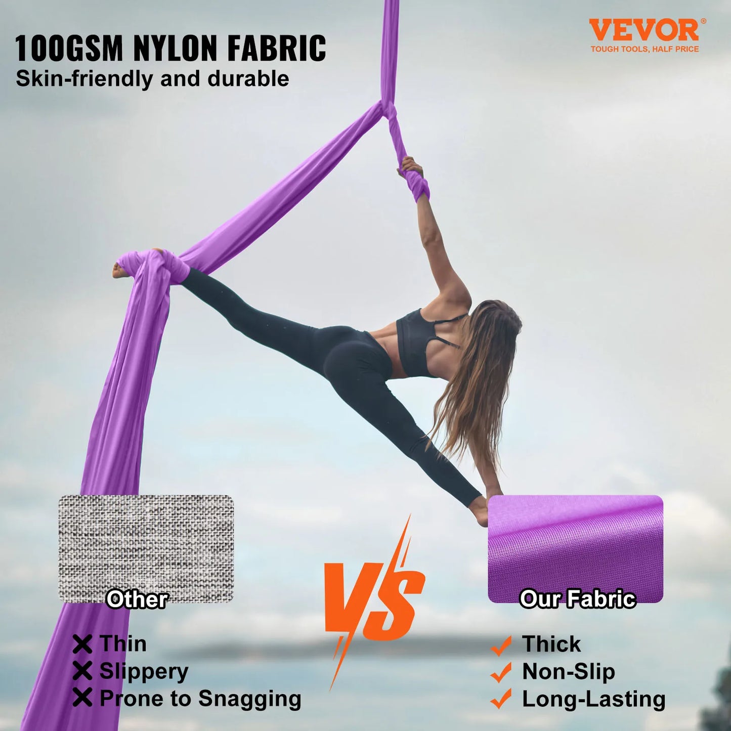 VEVOR SucceBuy Aerial Yoga Hammock Starter Kit For All Levels