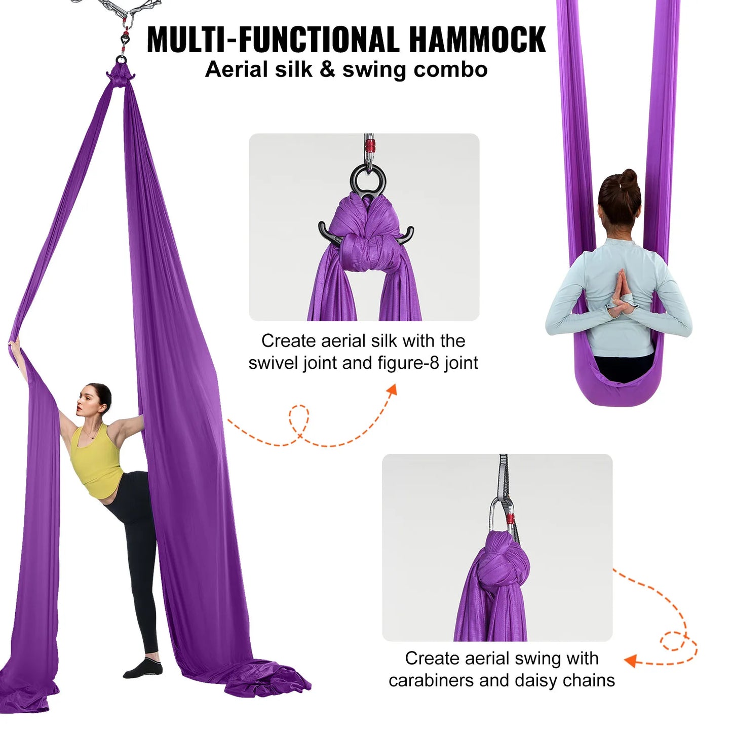 VEVOR SucceBuy Aerial Yoga Hammock Starter Kit For All Levels