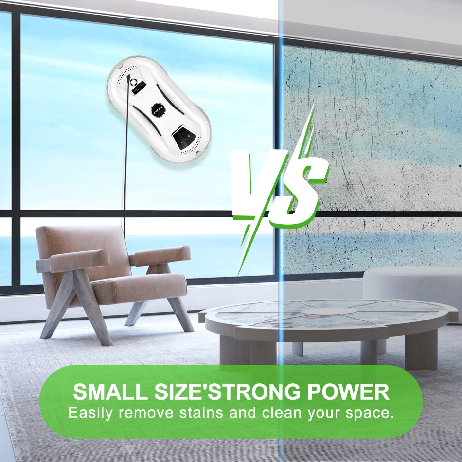 PuRuikai AI Window Cleaning Robot Self Cleaning Ultra Quiet