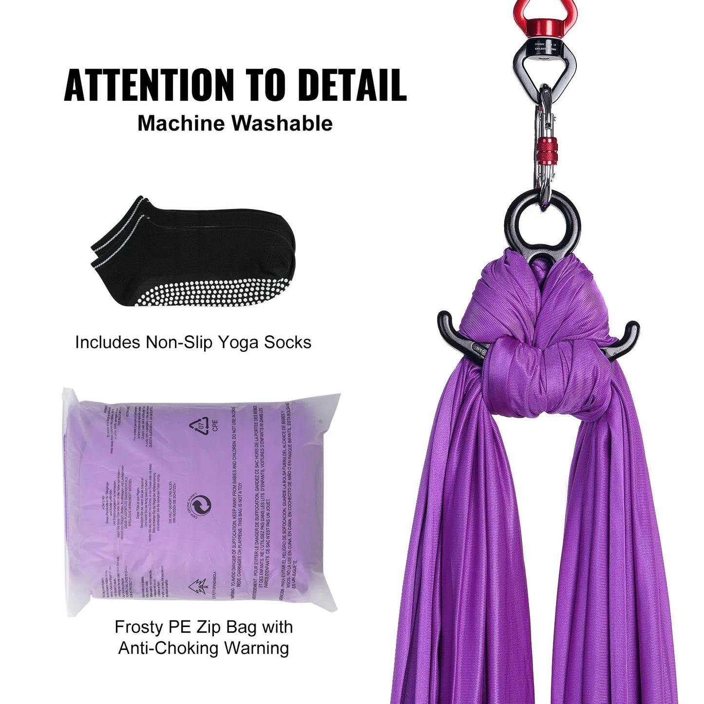 VEVOR SucceBuy Aerial Yoga Hammock Starter Kit For All Levels