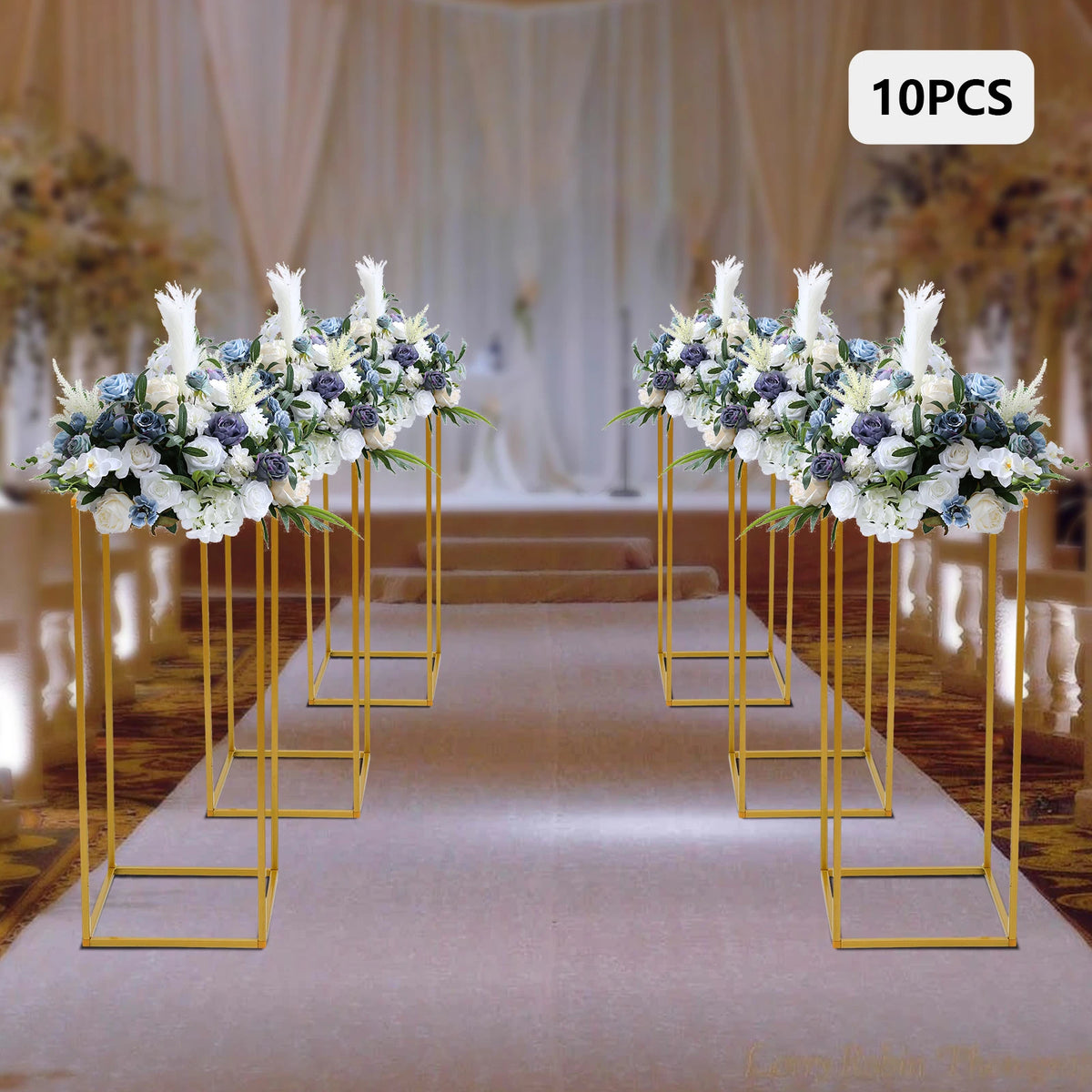 Wedding Flower Stand Set Iron Pillar Display Holder Balloon