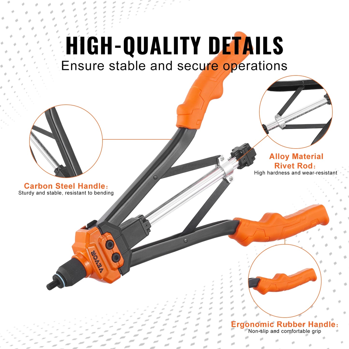 SucceBuy Rivet Nut Tool Kit With Metric And SAE Mandrels