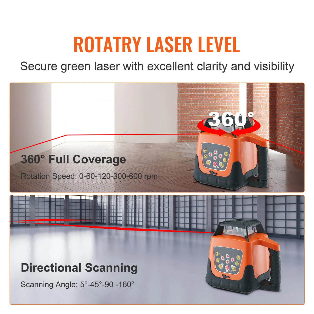 SucceBuy 360 Degree Self Leveling Laser With Cross Line