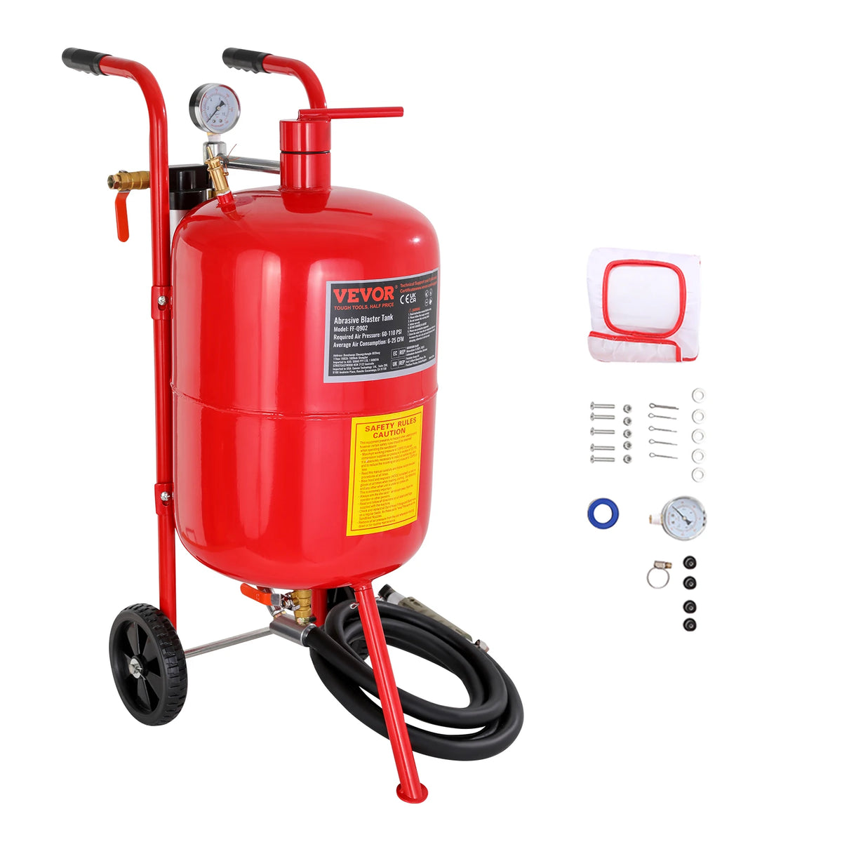 SucceBuy Portable Air Sand Blaster Kit For Surface Preparation 125 PSI