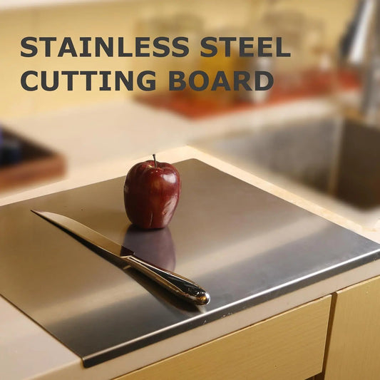 Stainless Steel Cutting Board 304 With Lid And Non Slip