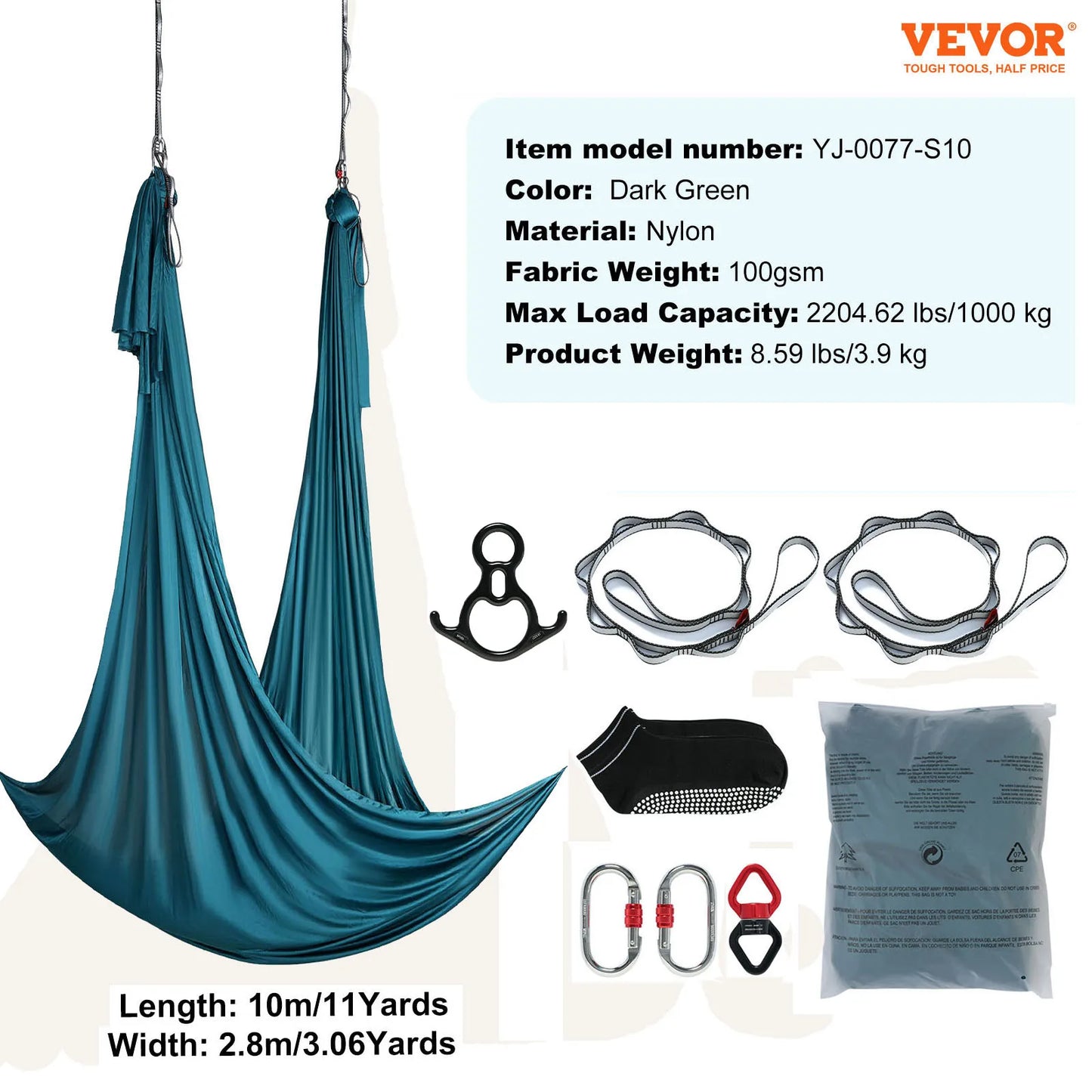 VEVOR SucceBuy Aerial Yoga Hammock Starter Kit For All Levels