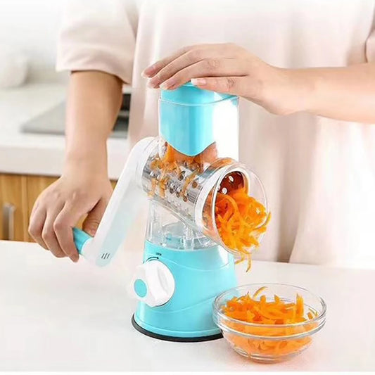 AEHOME Vegetable Slicer Shredder 3 Drum Manual Grater Kitchen Tool