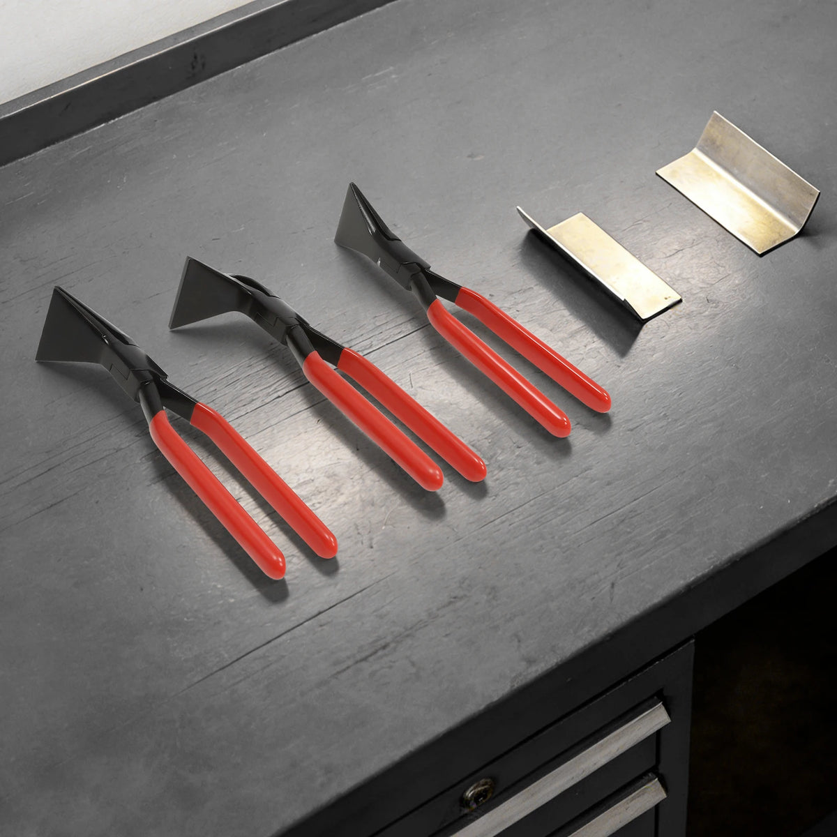 3 Piece Metal Bending Pliers Set Straight 45 And 90 Degrees