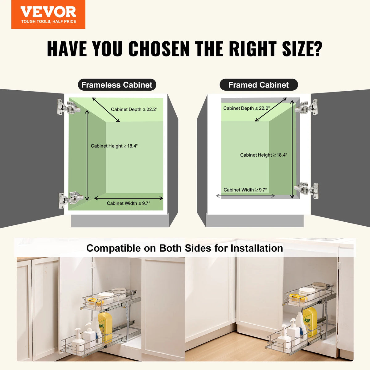 Pull Out Cabinet Organizer Heavy Duty Slide Out Pantry Shelves