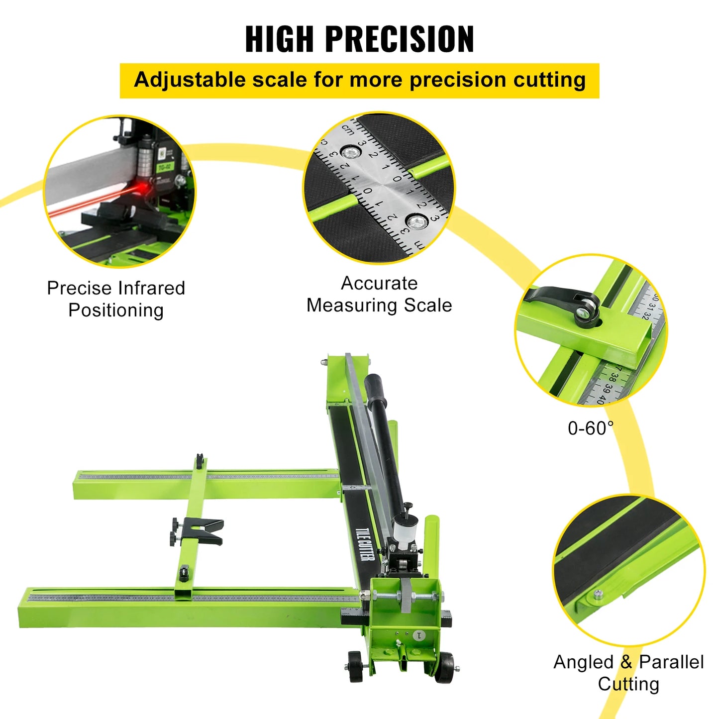 Manual Tile Cutter Infrared Laser Positioning Tool For Porcelain Ceramic