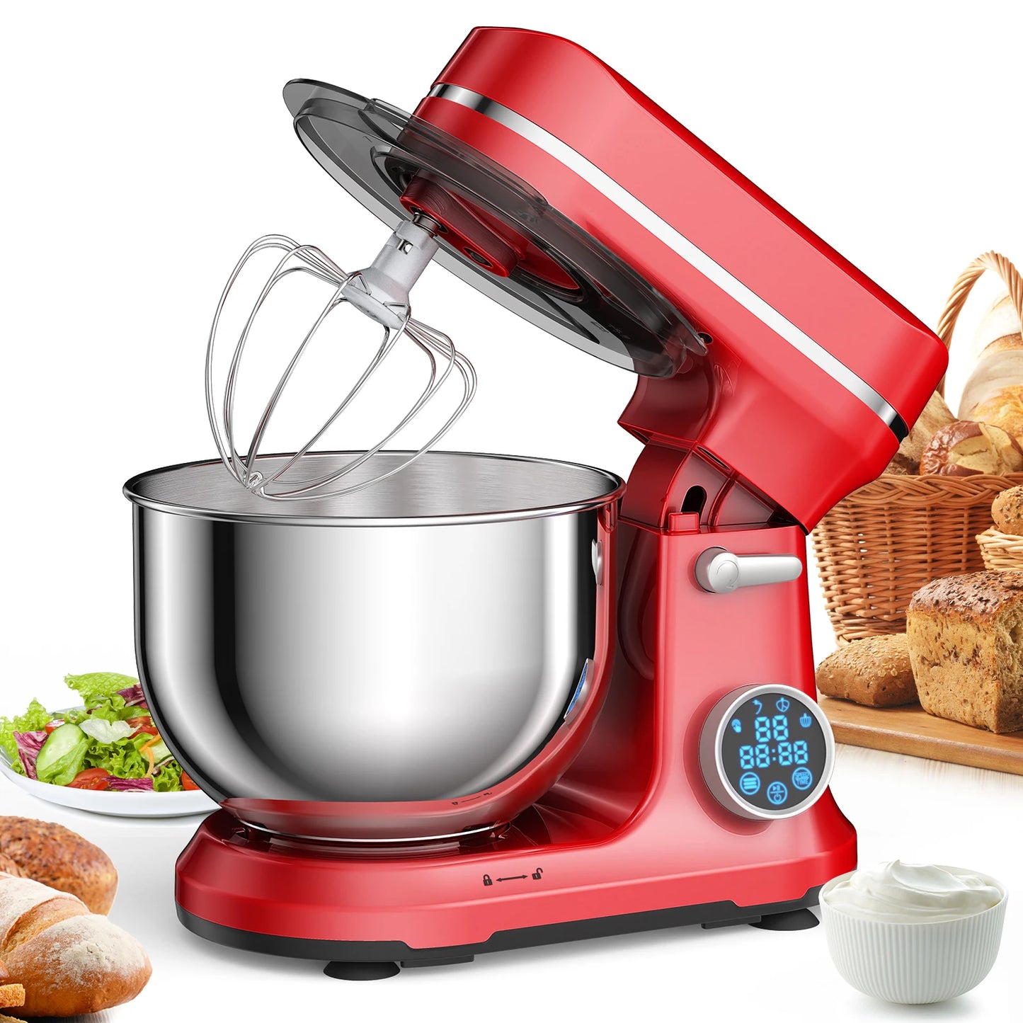 Biolomix Kitchen Stand Mixer 1200W 11 Speeds With OLED