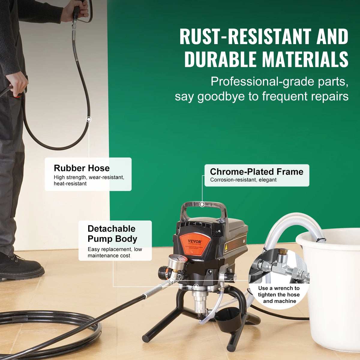 SucceBuy Airless Paint Sprayer 750W 950W 3000 PSI High Efficiency