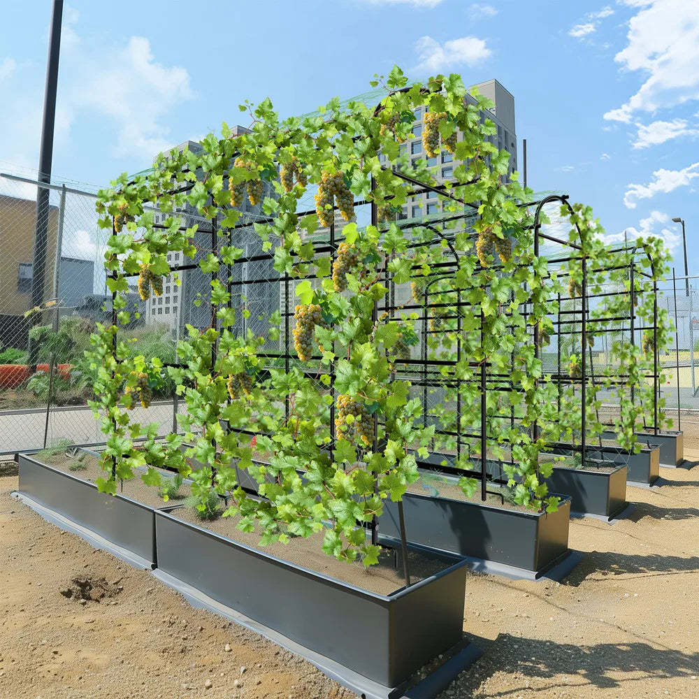 Wisfor U Shaped Metal Tall Garden Plant Trellis Grow Frame