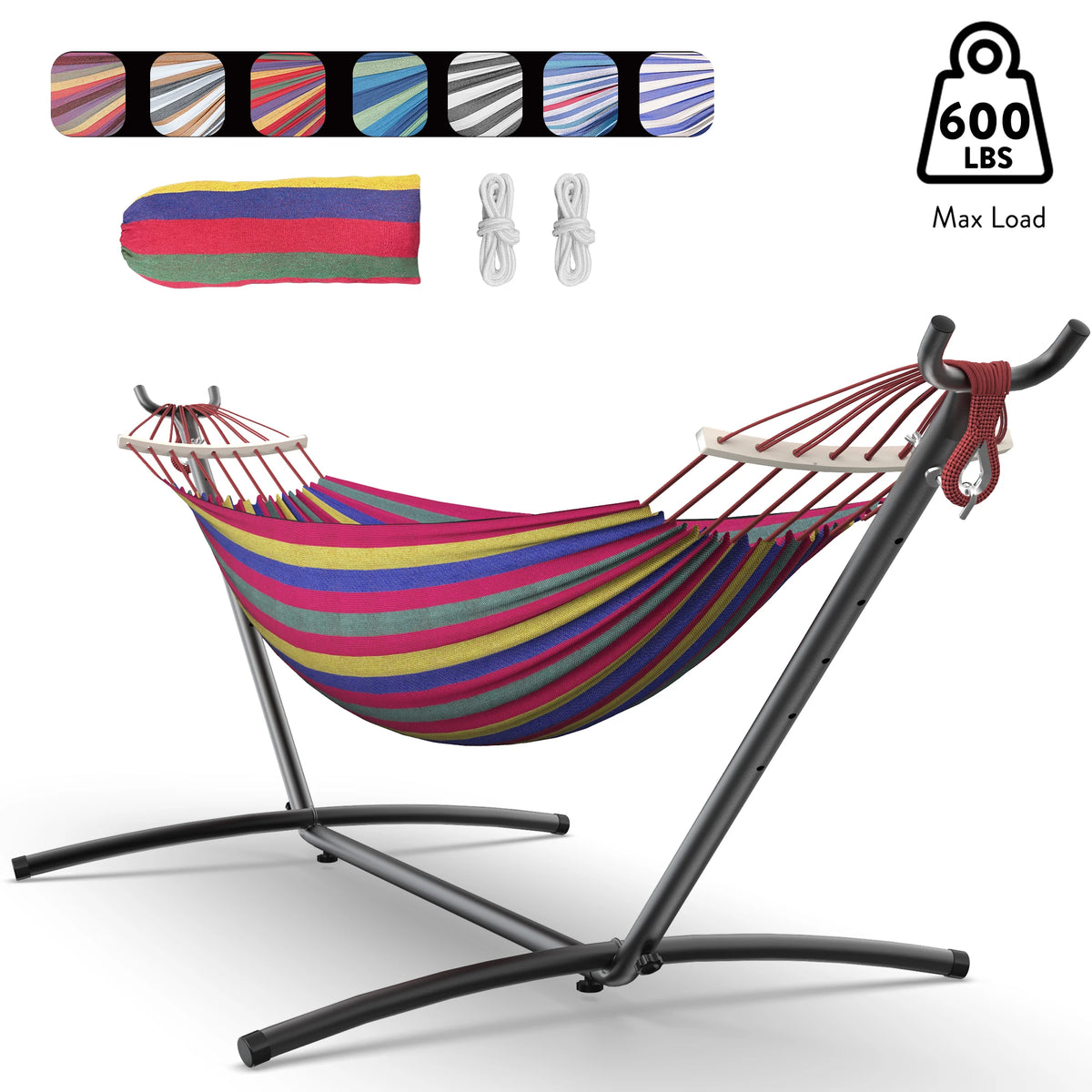Gyroor Adjustable Stand Hammock With 600 Lb Capacity And Storage Bag