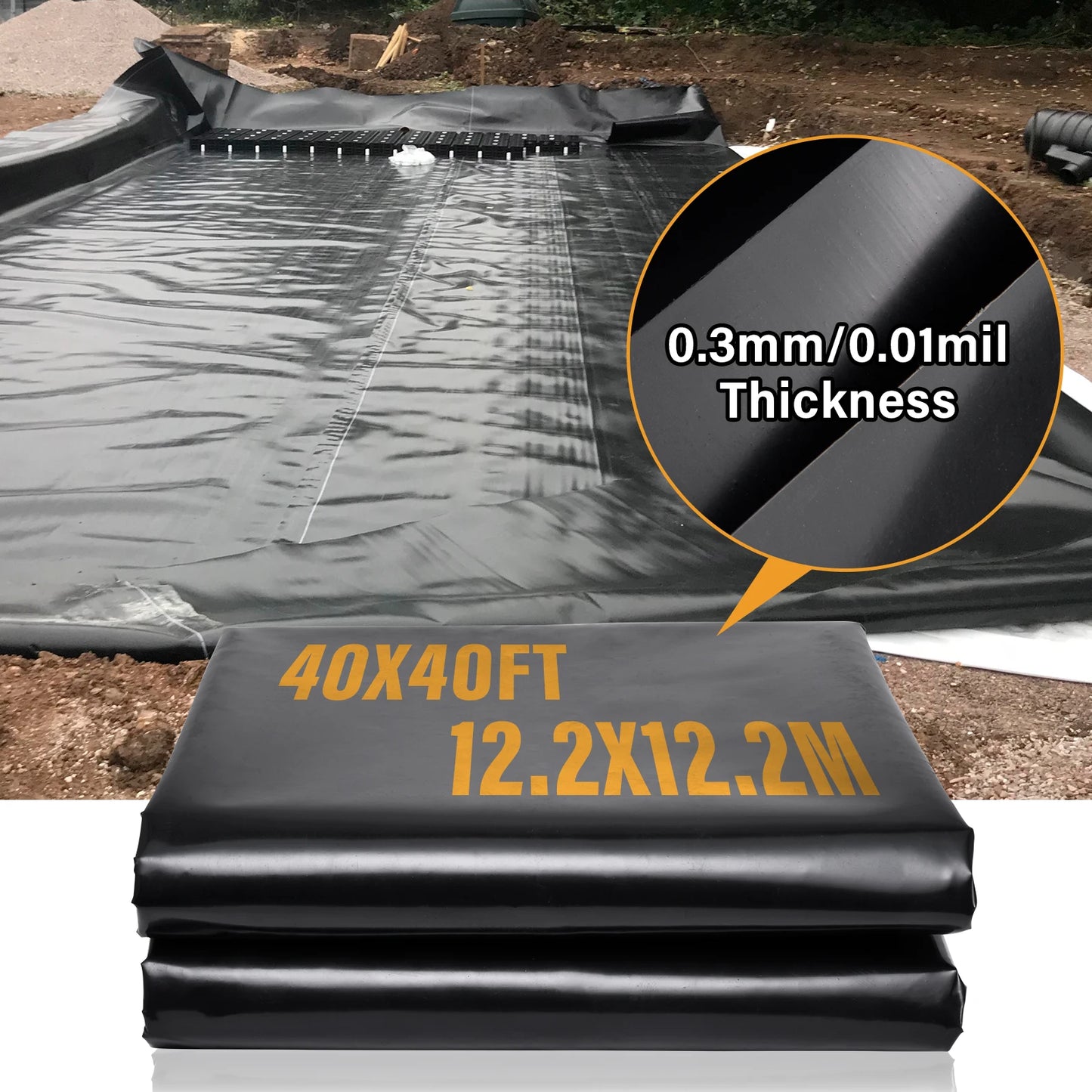 Heavy Duty 5 Layer EPDM Pond Liner for Water Gardens