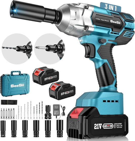 Seesii WH700 Cordless Impact Wrench Brushless 650Nm Torque