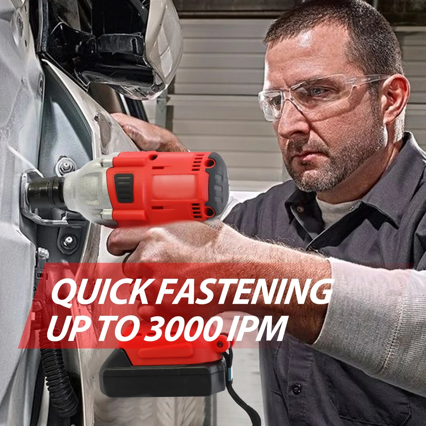 20V Cordless Impact Wrench Kit With Brushless Drill Driver And Two Batteries