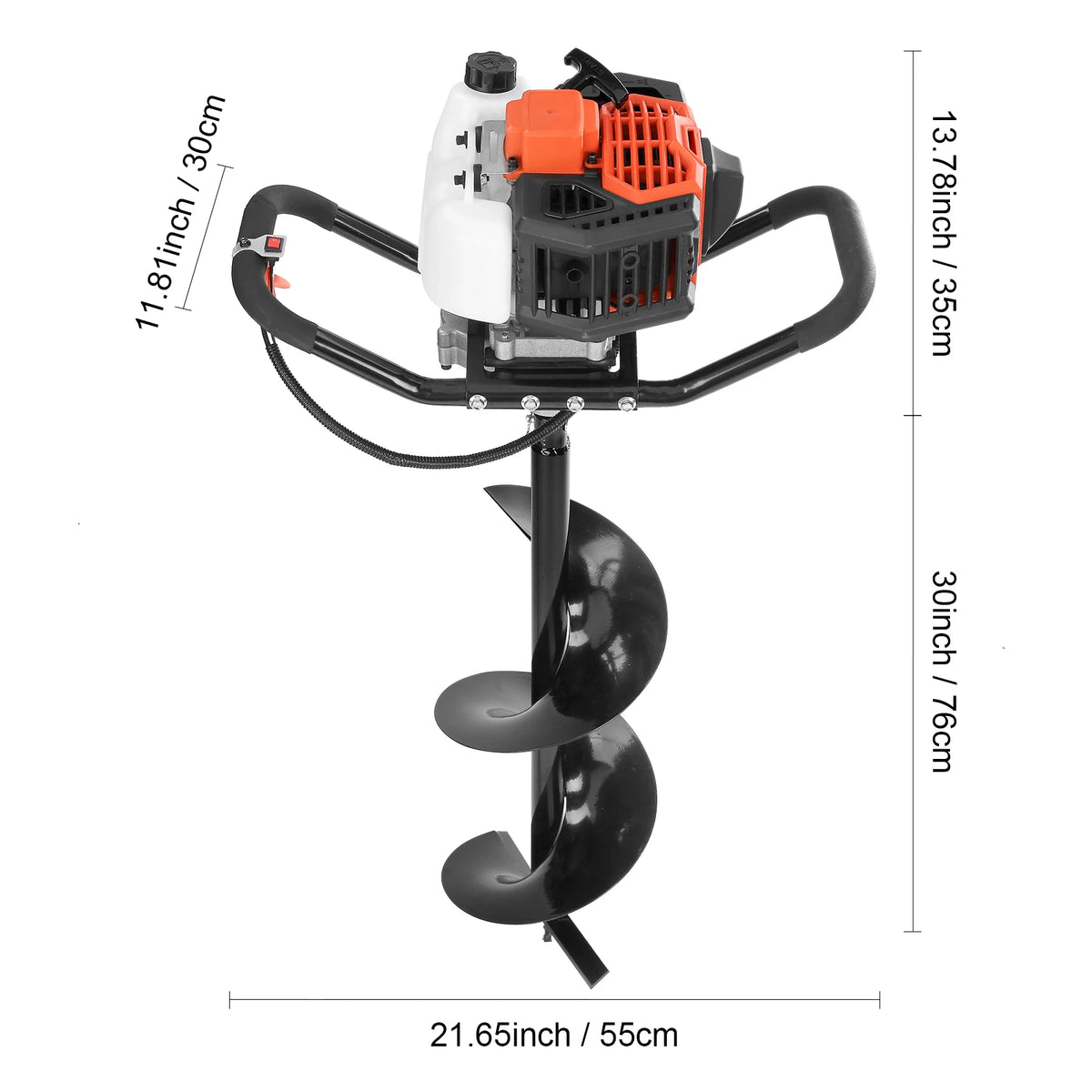 SucceBuy Gas Powered Post Hole Digger Earth Auger Pro